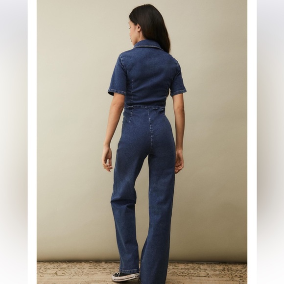 Urban Outfitters BDG Hello Sunshine Denim Jumpsuit Size Small - Picture 2 of 12